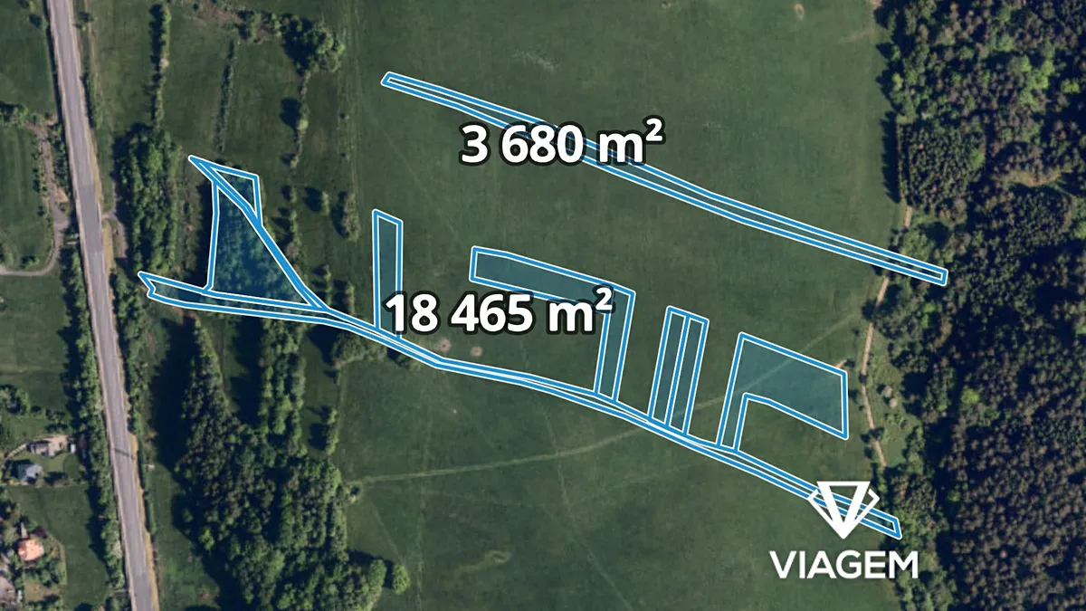 Prodej podílu 1/2 pole 3712 m²